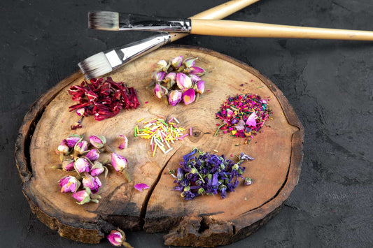 Joyas hechas con flores naturales