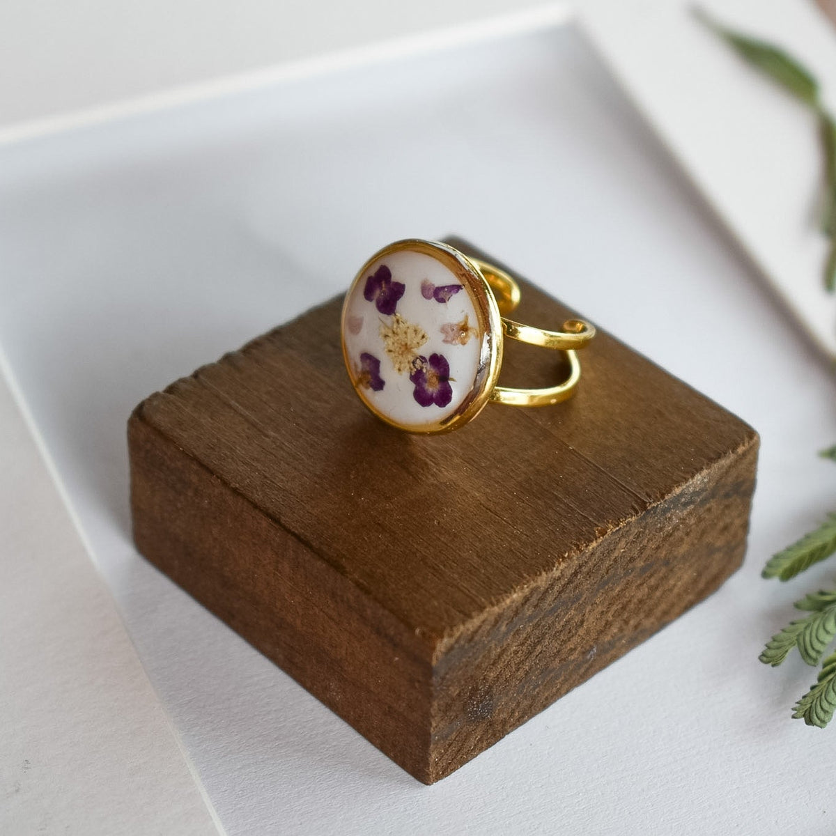 Anillo con Mosaico Botánico