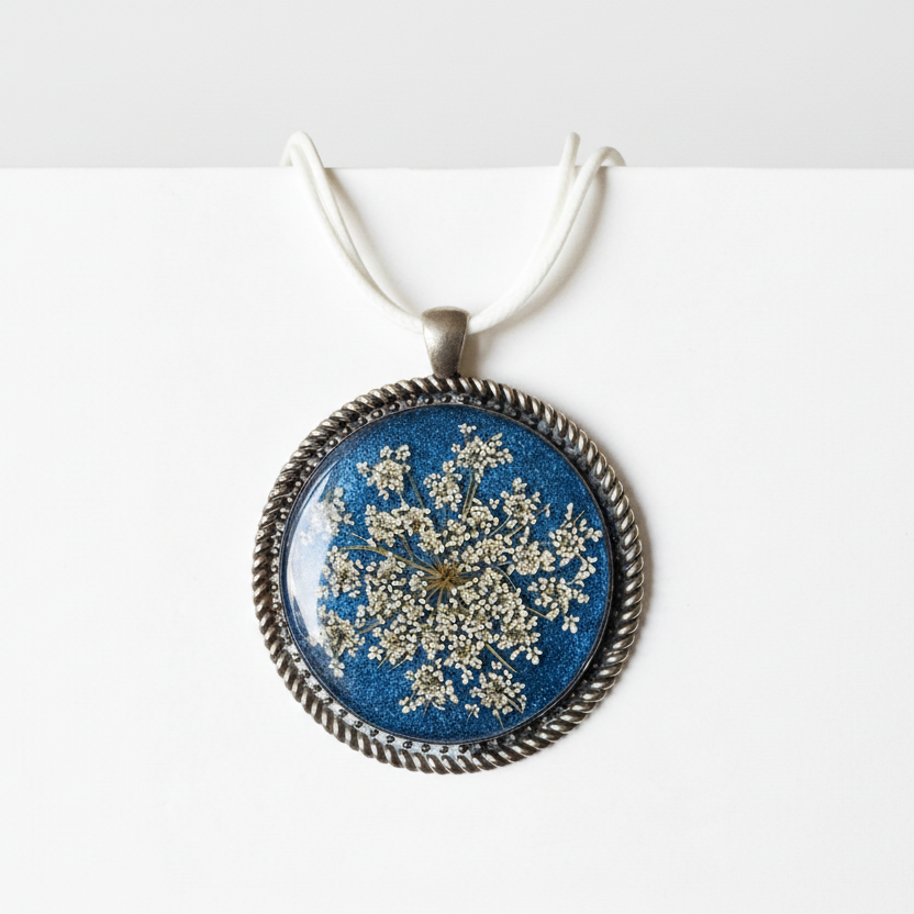 Colgante con encaje de la reina Ana