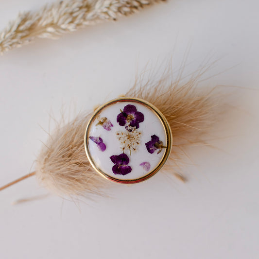 Anillo con flores