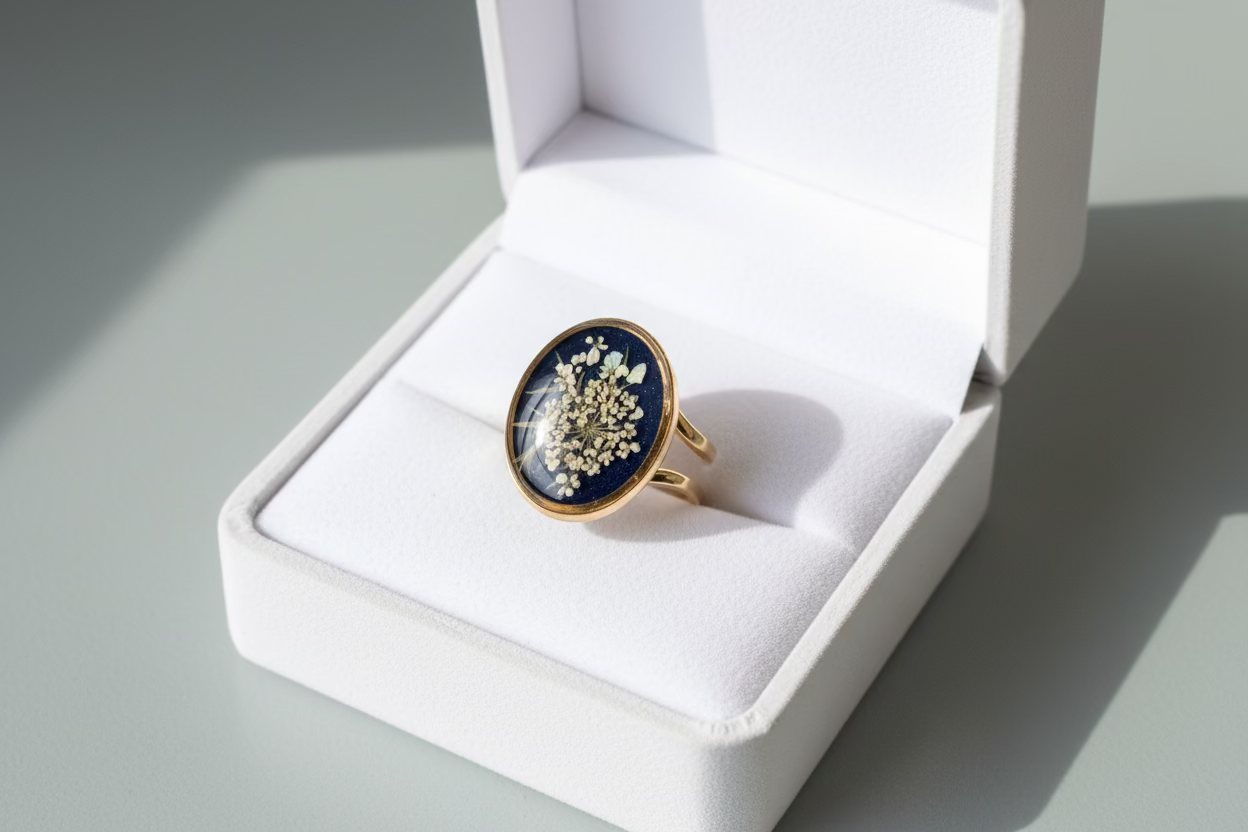 Anillo con encaje reina Ana