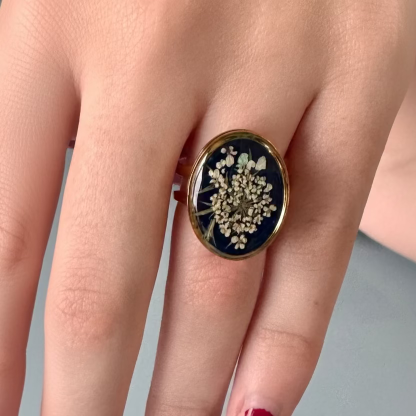 Anillo con encaje reina Ana