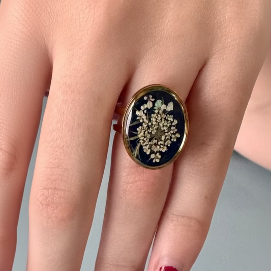 Anillo con encaje reina Ana